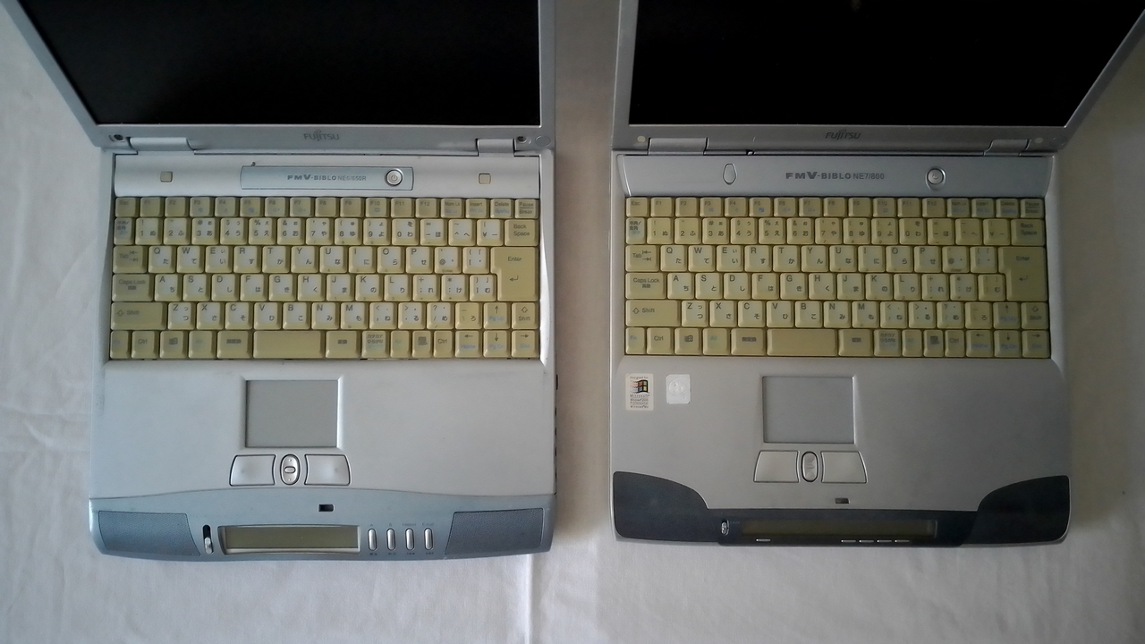 Fujitsu FMV-Biblo NE6 и NE7: пользовательские интерфейсы