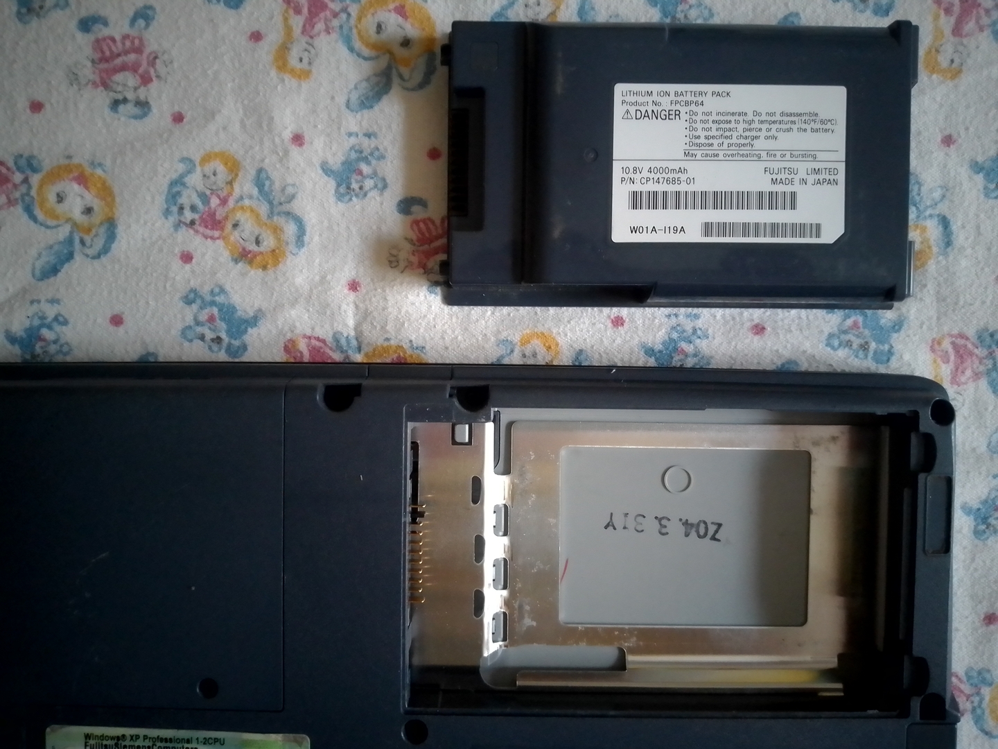 Fujitsu-Siemens LifeBook S6120: аккумулятор