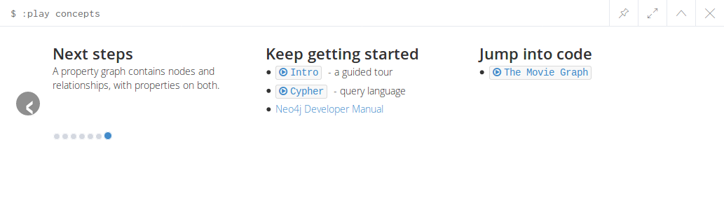 Neo4j Browser: next steps