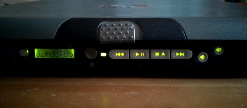 HP OmniBook XE3 GC: интерфейс CD-проигрывателя