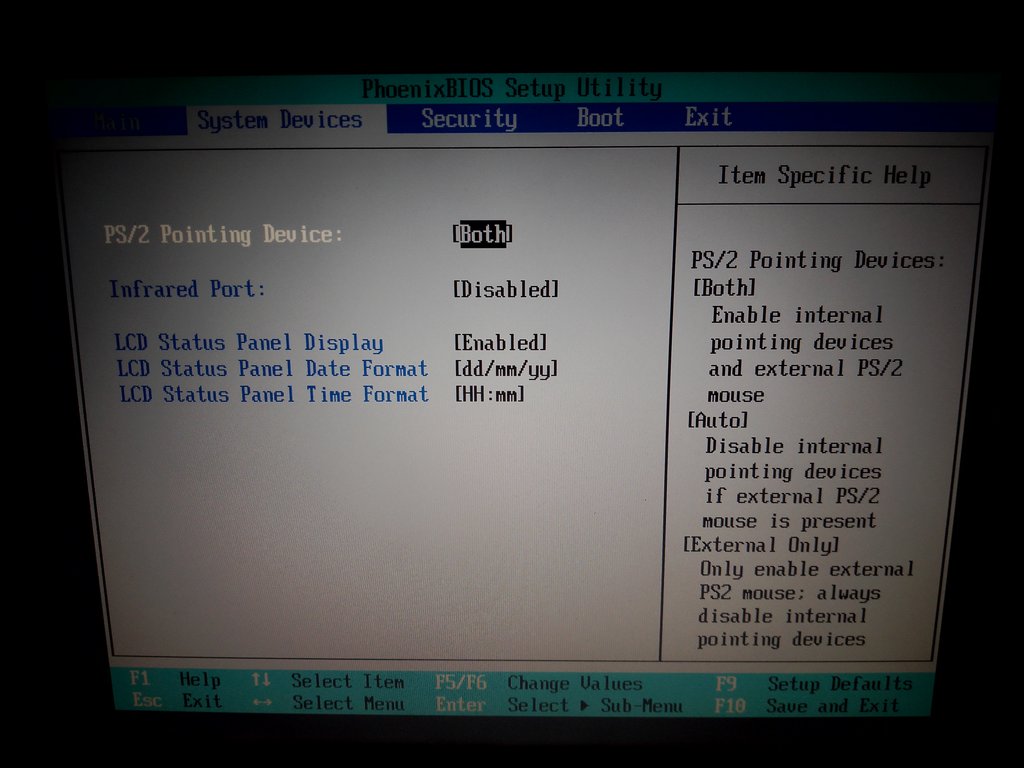 HP OmniBook XE3 GF: BIOS, системные устройства