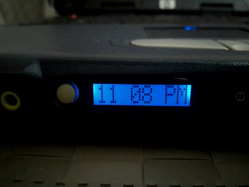 HP OmniBook XE3 GF: время на LCD