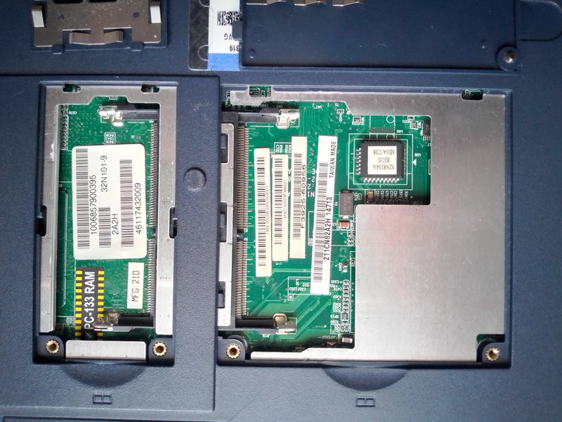 HP OmniBook XE3 GF: доступ к памяти