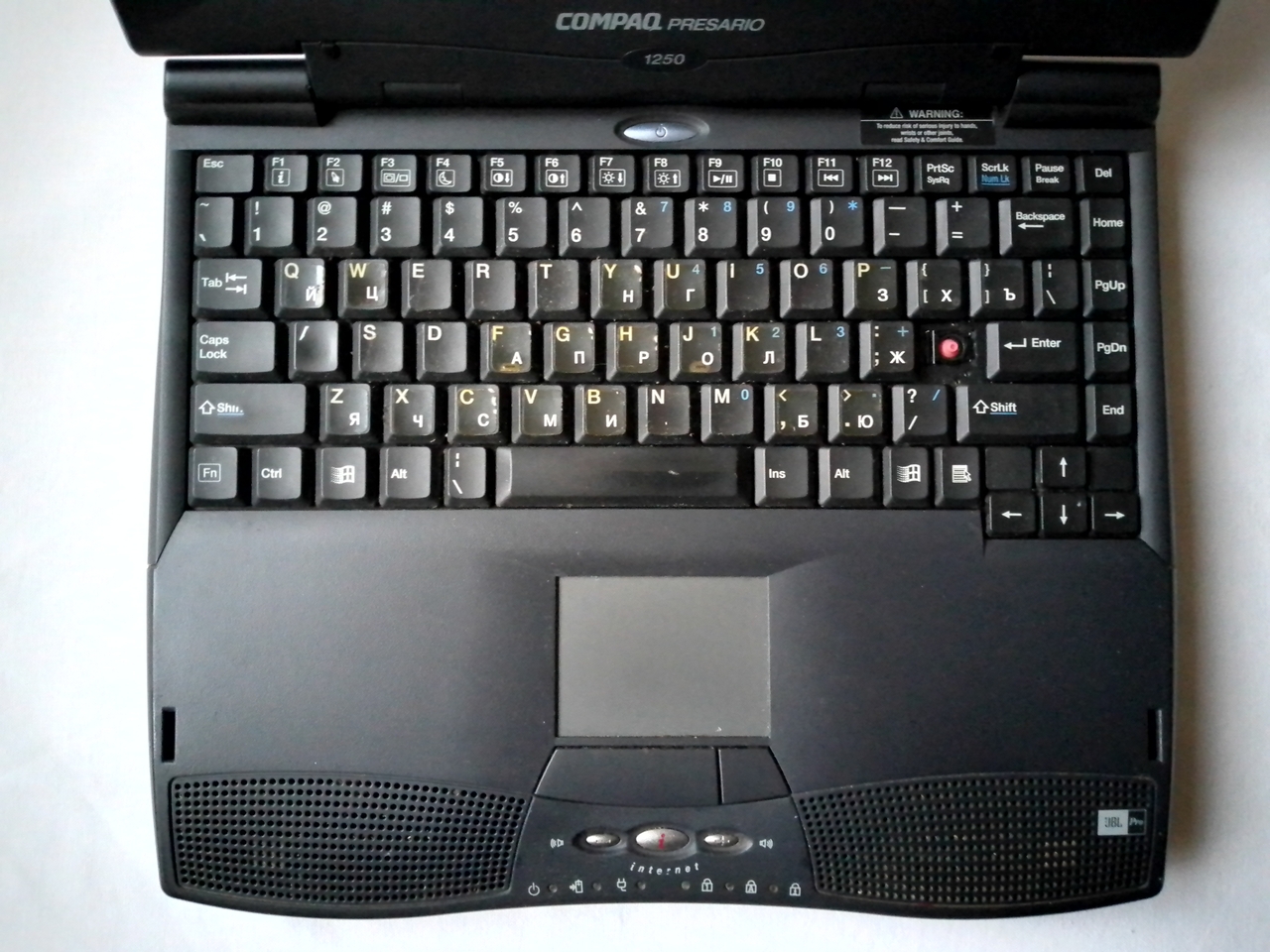 Compaq Presario 1250: интерфейс